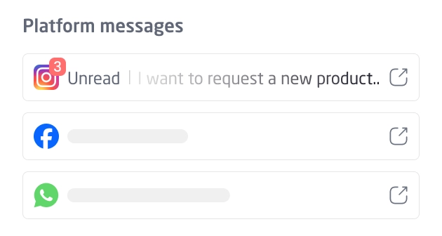 Unified inbox for WhatsApp and social messages